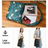 BeeGreen Bees Foldable Compact Ultimate Crossbody Tote Bag - Reusable Grocery Shopping Bag - Portable Lightweight Duffle Bags view 3