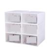 6/12 White Shoe Boxes, Foldable Dustproof, Stackable Flip, Box Storage Supplies(Pink,6pcs) view 2