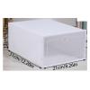 6/12 White Shoe Boxes, Foldable Dustproof, Stackable Flip, Box Storage Supplies(Pink,6pcs) view 3