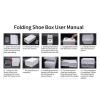 6/12 White Shoe Boxes, Foldable Dustproof, Stackable Flip, Box Storage Supplies(Pink,6pcs) view 4