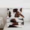 jejeloiu Cow Fur Print Comforter Set All Season Cowhide Bedding Set with 2 Pillow Cases Brown White Western Farm Animal Skin Microfiber Kids King Bedclothes Farmhouse Bedroom Decor Duvet Quilt Soft view 4
