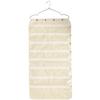 OSALADI Beige Hanging Jewelry Organizer Bag Oxford PVC with Zipper view 1
