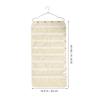 OSALADI Beige Hanging Jewelry Organizer Bag Oxford PVC with Zipper view 2