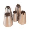 Cake Tips For Decorating 20pcs Piping Nozzles Set Large Stainless Steel Icing Cream Cake Tips For Dessert Biscuit Cup view 1