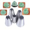 Cake Tips For Decorating 20pcs Piping Nozzles Set Large Stainless Steel Icing Cream Cake Tips For Dessert Biscuit Cup view 2