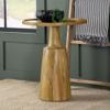 GOWE Natural Pedestal Accent Table view 1