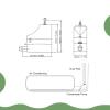 FTVOGUE Automatic Condensation Pump 70ml Tanks 40L H Flow 10m Lift for AC Dehumidifiers Commercial Ice Machines 100-230V Universal Voltage view 2
