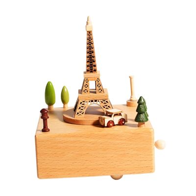 FytStycale Wooden Music Box Handmade Music Case Home Decor Ornament Classic Play Song for Girlfriend Friends Girls Kids Home Decor