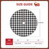 Houndstooth Black Print Tree Skirts 30/36/48 Inch, Classic Christmas Tree Skirt for Festive Home Party Decorations view 4