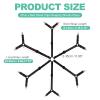 uxcell 1Pcs Bed Sheet Holder Straps, Elastic Adjustable Bedsheet Holders 6 Way Cross 12 Clips Fitted Sheet Holders Adjustable Mattress Bedsheet Clips for Corners Bed, Black view 2
