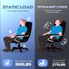 Office Chair Big and Tall, Adjustable Lumbar Support for Back Pain Relief, Double Cushioned Comfy Ergonomic Home Office Chair, Extra Wide Seat & Flip-up Armrests Office Chairs view 2