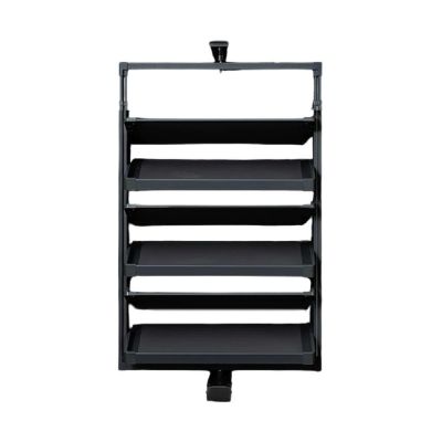 360 Rotating Shoe Rack,Adjustable Height Pull-Out Organizer,Aluminum Alloy Vertical Flip Shoe Shelf,Save Space(6 Tier)