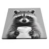 12x12 Inch Framed Funny Raccoon Bathroom Canvas Wall Art Animal Canvas Print Painting for Bathroom Living Room Bedroom Office Decor view 2