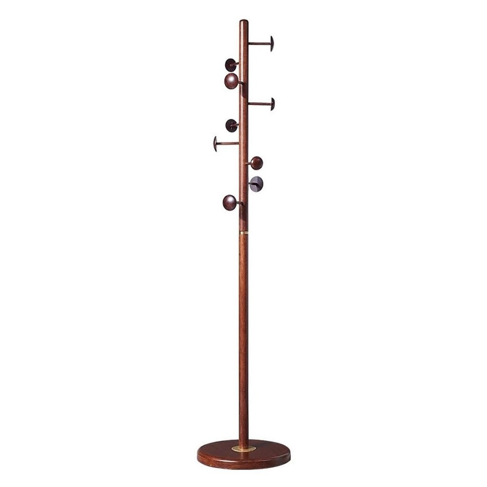 BGGJJ Floor Standing Coat Rack Simple Solid Wood Floor-Standing Household Coat Rack Bedroom Creative Vertical Clothes Hanger Coat Rack Freestanding