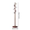 BGGJJ Floor Standing Coat Rack Simple Solid Wood Floor-Standing Household Coat Rack Bedroom Creative Vertical Clothes Hanger Coat Rack Freestanding view 2
