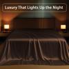 Thread Decor Silk Flat Sheet Only, King Size, 1-Piece Dark Chocolate Top Sheet for Hair & Skin, Cooling Extra Soft Luxury Bedding, Hotel Quality All-Season Sheet Sold Separately view 3