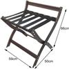 2 Pack Foldable Luggage Rack - Durable Hotel Luggage Stand for Bedroom & Guest Room, 59x50x60cm, Space-Saving, Stylish Black Design, Perfect for Travelers view 2