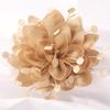 10Pcs Handmade Polyester Rose Fabric Flowers, 9.5cm 3.74 inch Decorative Artificial Floral for Wedding Dress, Hats, Headband, Indoor and Outdoor Use (10Pcs Khaki) view 1