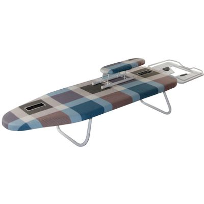 ERoomQ Travel Countertop Ironing Board Table for Ironing Clothes Tabletop Ironing Board with Fixed Sleeve Tabletop Folding Legs