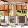 Wood Blinds 2" Slats Blackout Privacy Horizontal Shades Custom Blinds Width 13" 20" 28" 36" 48" 60" 72" 80" Interior Window Blind for Home Office Bathroom Kitchen Cordless(Green) view 2