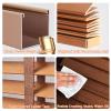 Wood Blinds 2" Slats Blackout Privacy Horizontal Shades Custom Blinds Width 13" 20" 28" 36" 48" 60" 72" 80" Interior Window Blind for Home Office Bathroom Kitchen Cordless(Green) view 3