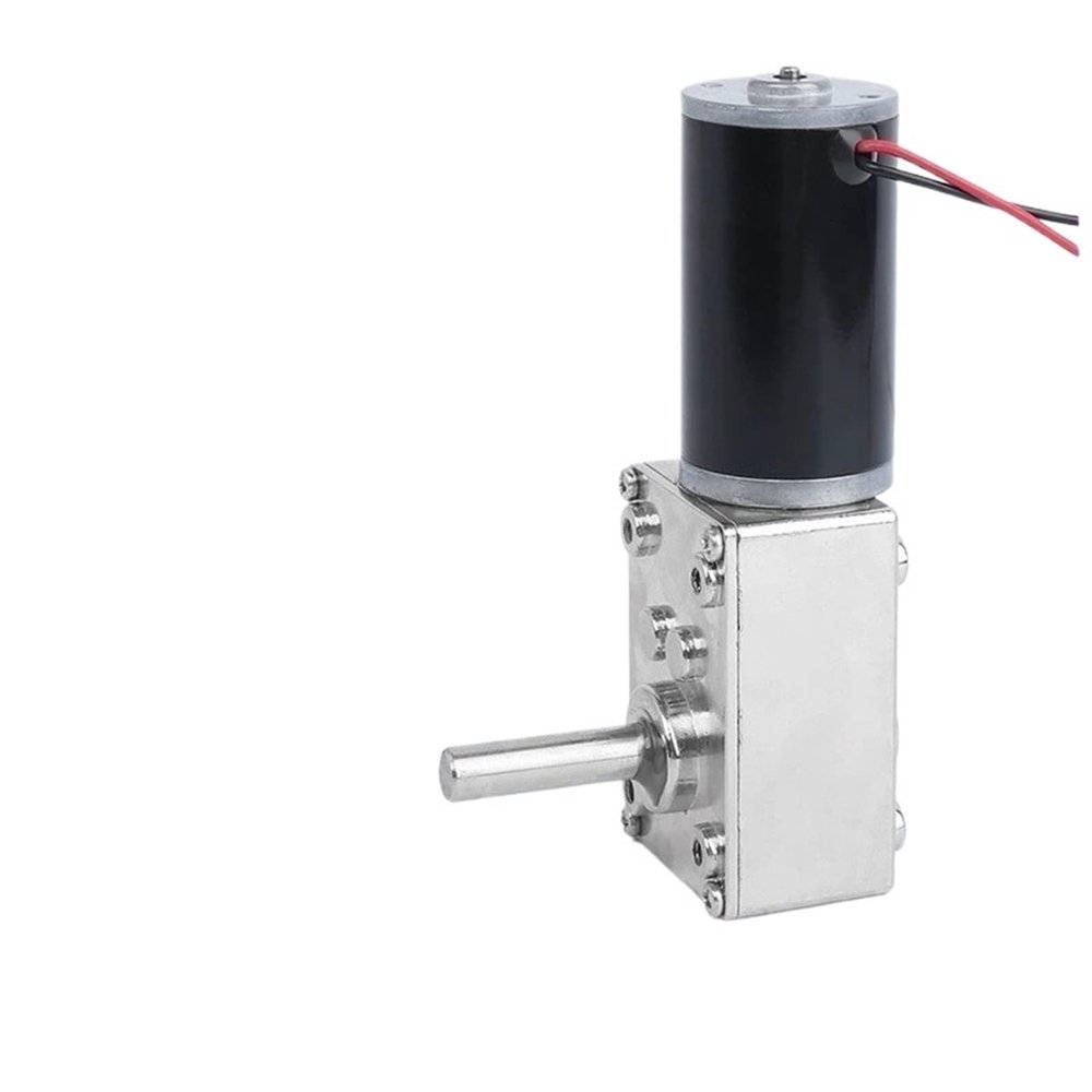1pc 5840-31zy M8 Thread Shaft 12V 24V Worm Gear Motor Electric Motor with Flange & Bracket 12 16 26 40 80 160 260 470RPM(12V Single Motor,470RPM)