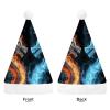 LOKLNEYK Christmas Hat for Adult Ice And Fire Dragons Holiday Santa Hat Comfort Xmas Hats Unisex Christmas Cap view 3