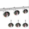 Shower Curtain Hooks Set of 12 Snowman Christmas Tree Gift Deer Decorative Rings for Bathroom Stainless Steel Rustproof Roller Shower Curtain Hangers for Bathtub view 2