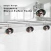 Shower Curtain Hooks Set of 12 Snowman Christmas Tree Gift Deer Decorative Rings for Bathroom Stainless Steel Rustproof Roller Shower Curtain Hangers for Bathtub view 3
