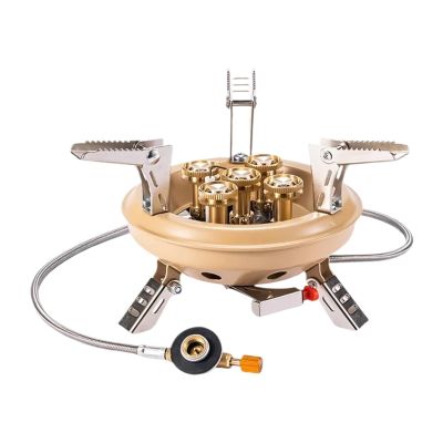 Kerosene Heater, Portable Camping Gas Stove 16000W High Pressured Propane Butane Burner Outdoor Emergency With Piezo Ignition,for Indoor Camping Garage(Khaki)