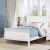 1pc White Finish Twin Size Bed Traditional Style Wooden Bedroom Furniture view 1