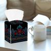 2 Pack Motifs African Boho Paisley Floral Tissue Box Cover, Decorative Tissue Box Dispenser view 2