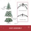 6ft Unlit Fir Artificial Christmas Tree Snow-Dusted with Realistic Branches 61 Pine Cones 800 Tips Low Maintenance Festive Decor view 4