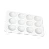 3-Pack Peach Silicone Mold 12-Cavity Baking Pan for Cake Chocolate Jello Dessert Making Flexible Reusable view 1