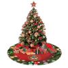 1st Light Armored Reconnaissance Battalion Christmas Tree Skirt Christmas Decorations Soft Red Green Christmas Decor Mat for Xmas Holiday Decorations 36" view 4
