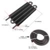4 Pass Tube and Fin Transmission Cooler 5/16" Oil Cooler Kit Aluminum Black- view 2