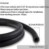 4 Pass Tube and Fin Transmission Cooler 5/16" Oil Cooler Kit Aluminum Black- view 4