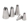 JUAKSQZYI Piping kit 6-Tooth 5-piece Cake Decorating Set Stainless Steel Piping Nozzles Essential Tools DIY Starter Kit for Buttercream view 1