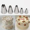 JUAKSQZYI Piping kit 6-Tooth 5-piece Cake Decorating Set Stainless Steel Piping Nozzles Essential Tools DIY Starter Kit for Buttercream view 3