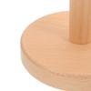 Beech Vertical Paper Towel Roll Holder Stand with Flat Base view 3