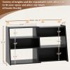 Armocity Expandable Bookshelf, Short Corner Bookshelf for Small Spaces, Small Ladder Book Shelf, Extendable Wood Narrow Bookcase for Living Room, Bedroom, 4 Tier, Black view 3