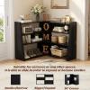 Armocity Expandable Bookshelf, Short Corner Bookshelf for Small Spaces, Small Ladder Book Shelf, Extendable Wood Narrow Bookcase for Living Room, Bedroom, 4 Tier, Black view 4