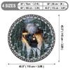 3D Illusion Christmas Round Rug Holiday Optical Print Carpet for Living Room, Bedroom & Entryway | Non-Slip Festive Floor Mat with Santa Home Decor (Winter Express) view 3