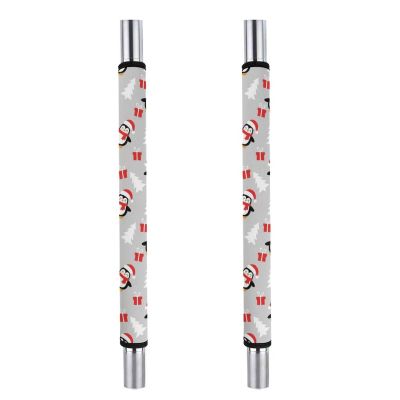 2 Pieces Fashion Sleeve Decoration Anti Slip Refrigerator Door Handle Covers Christmas Holiday Penguins