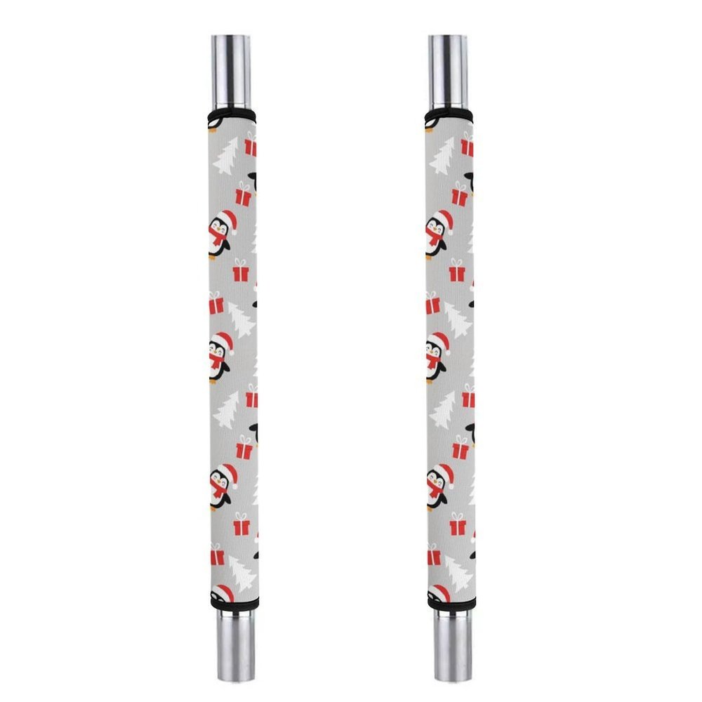 2 Pieces Fashion Sleeve Decoration Anti Slip Refrigerator Door Handle Covers Christmas Holiday Penguins