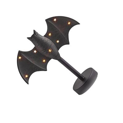 Reusable Halloween Bat Decoration LED Flashing Lighted Holder Lights Suitable for Party Table Centerpiece Design Portable Halloween Decor Light