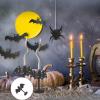 Reusable Halloween Bat Decoration LED Flashing Lighted Holder Lights Suitable for Party Table Centerpiece Design Portable Halloween Decor Light view 2