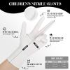 Xandoval Kids Disposable Gloves for 4-8 Years, 5Mil Small White Nitrile Gloves for Work, Cleaning, Cooking, GardeningLatex-Free and Powder-Free(XS,50PCS) view 2