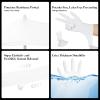 Xandoval Kids Disposable Gloves for 4-8 Years, 5Mil Small White Nitrile Gloves for Work, Cleaning, Cooking, GardeningLatex-Free and Powder-Free(XS,50PCS) view 3
