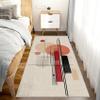 2.6x8 Mid Century Runner Rug for Hallway, Washable Modern Boho Geometric Rug Runner Non Slip, Mid Century Home Decor Carpet for Kitchen, Bedroom, Entryway, Laundry Room, Ultra Thin Soft C334 view 3